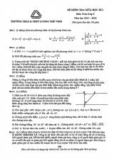 Đề thi Giữa kì 1 Toán 9 năm 2025-2026 trường THCS&THPT Lương Thế Vinh (Hà Nội)
